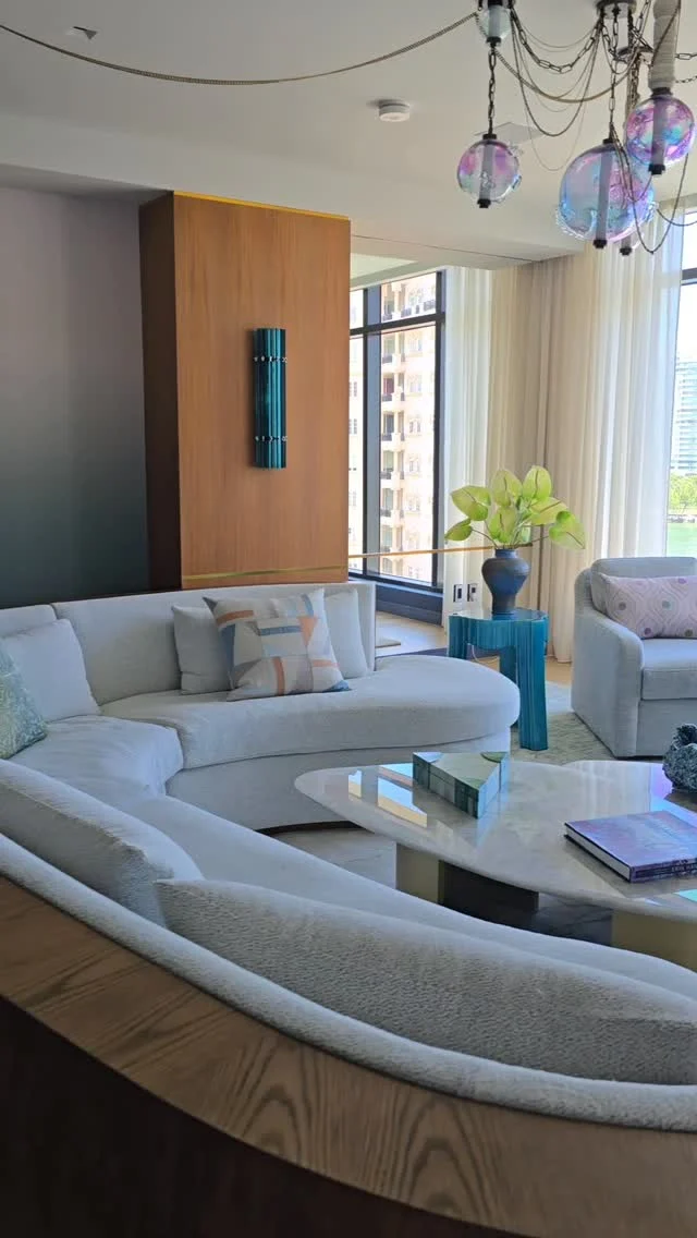 Luxury lives in the details ✨ Our Fisher Island living room is a study in layers—every textile, finish, and curve telling its own story. The kind of space that rewards a second look (and a third). 

#FisherIsland #LuxuryInteriors #DesignDetails #InteriorDesign #KatiCurtisDesign #CollectorsHome #QuietLuxury #InteriorInspiration #DesignTok #ModernLiving #LuxuryLiving #HomeDesign