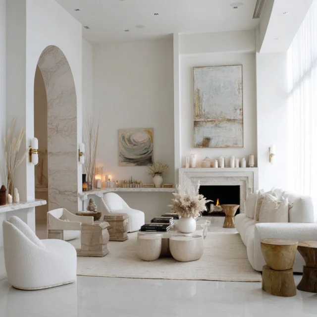 After years of exploration, we’ve made a decision.
Kati Curtis Design will now exclusively design only white interiors.
For clients who feel overwhelmed by personality, joy, and self-expression in their homes.
We gently remove color, layer by layer…
until only calm, neutral compliance remains.